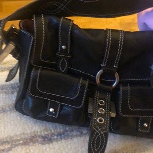 Luella shoulder bag leather front pockets